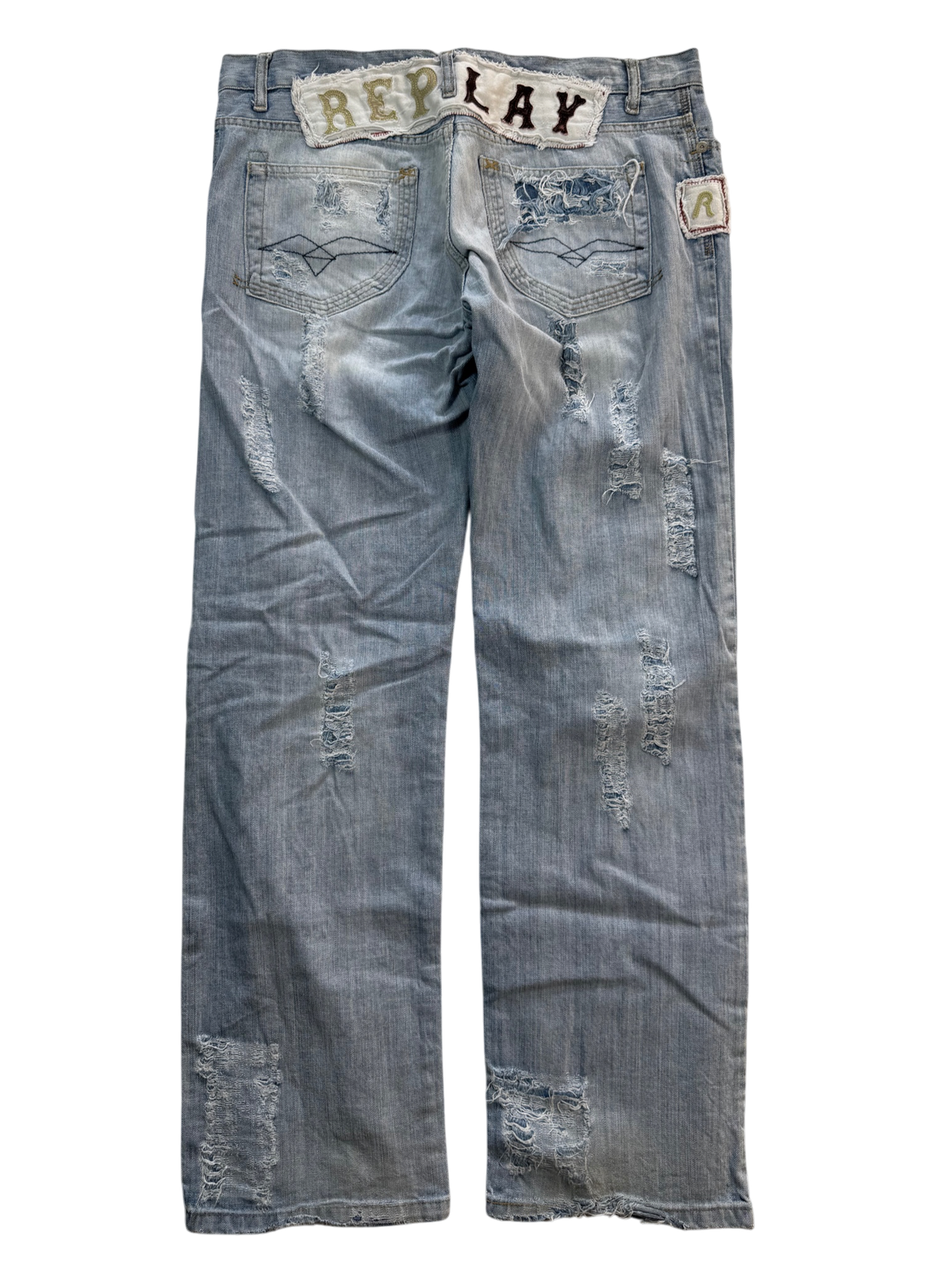 Replay Distressed Baggy W36 L34