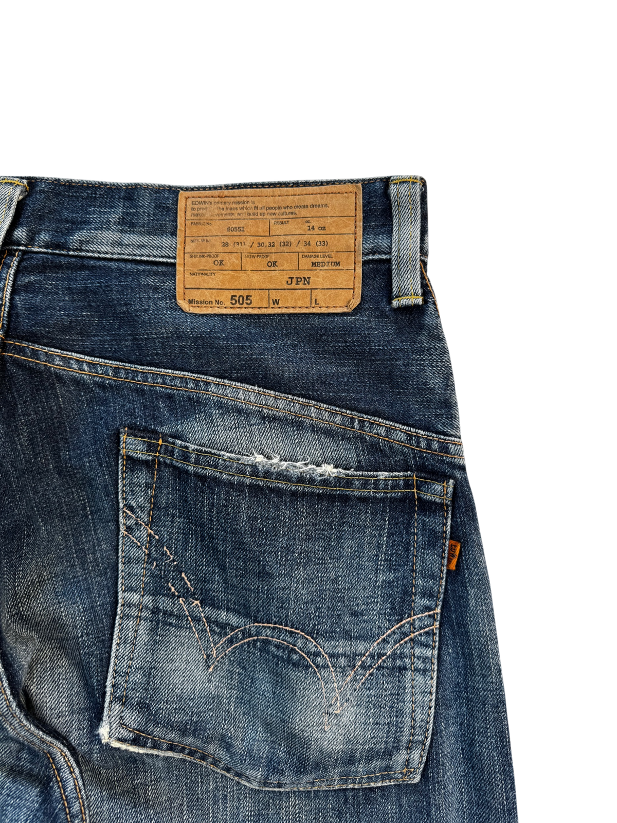 Edwin 505 Halfselvedge Straight Loose W34 L33