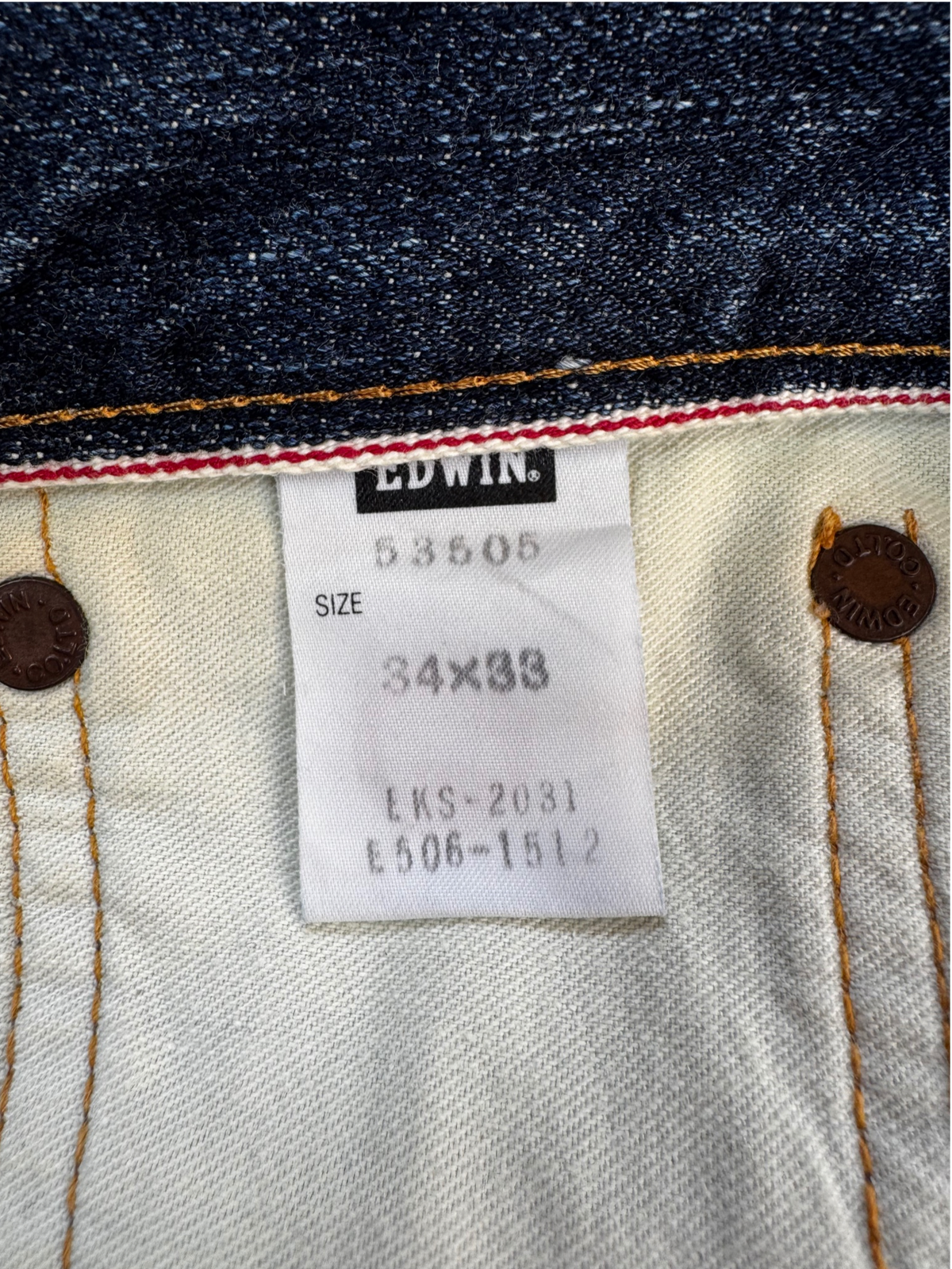 Edwin 505 Halfselvedge Straight Loose W34 L33