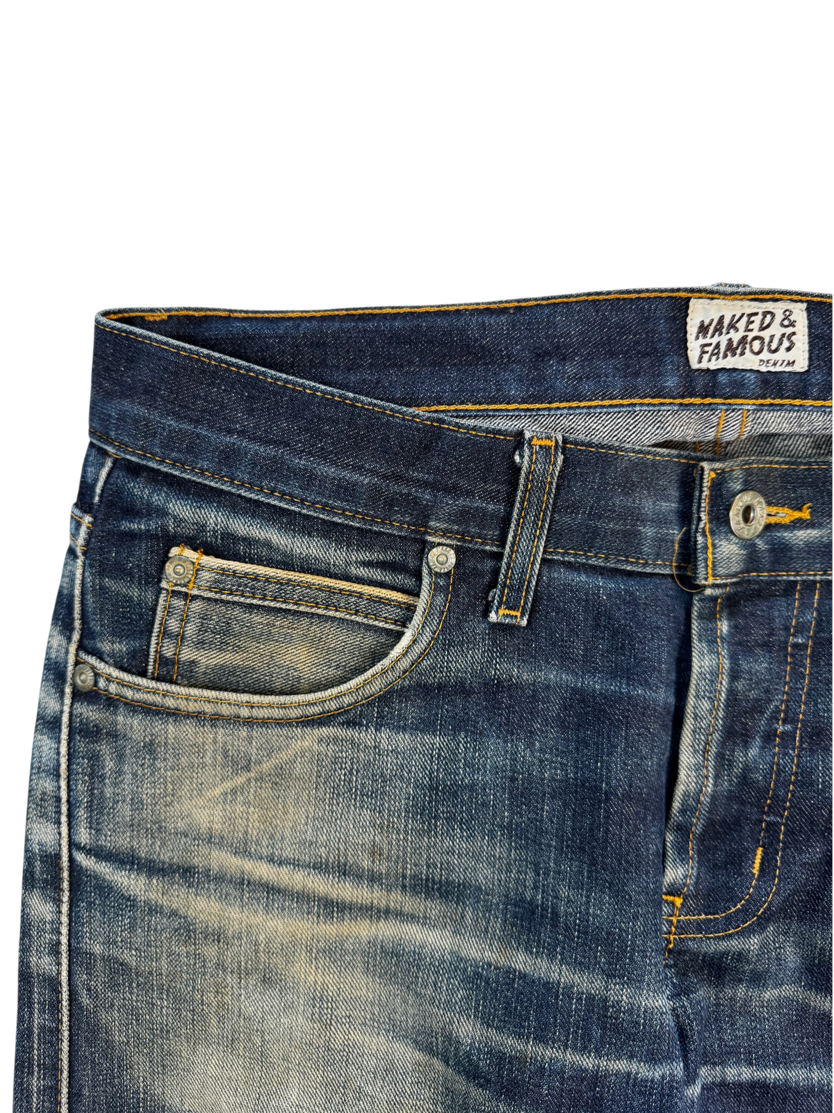 Naked and Famous SkinnyGuy Selvedge Slim Straight W33 L32