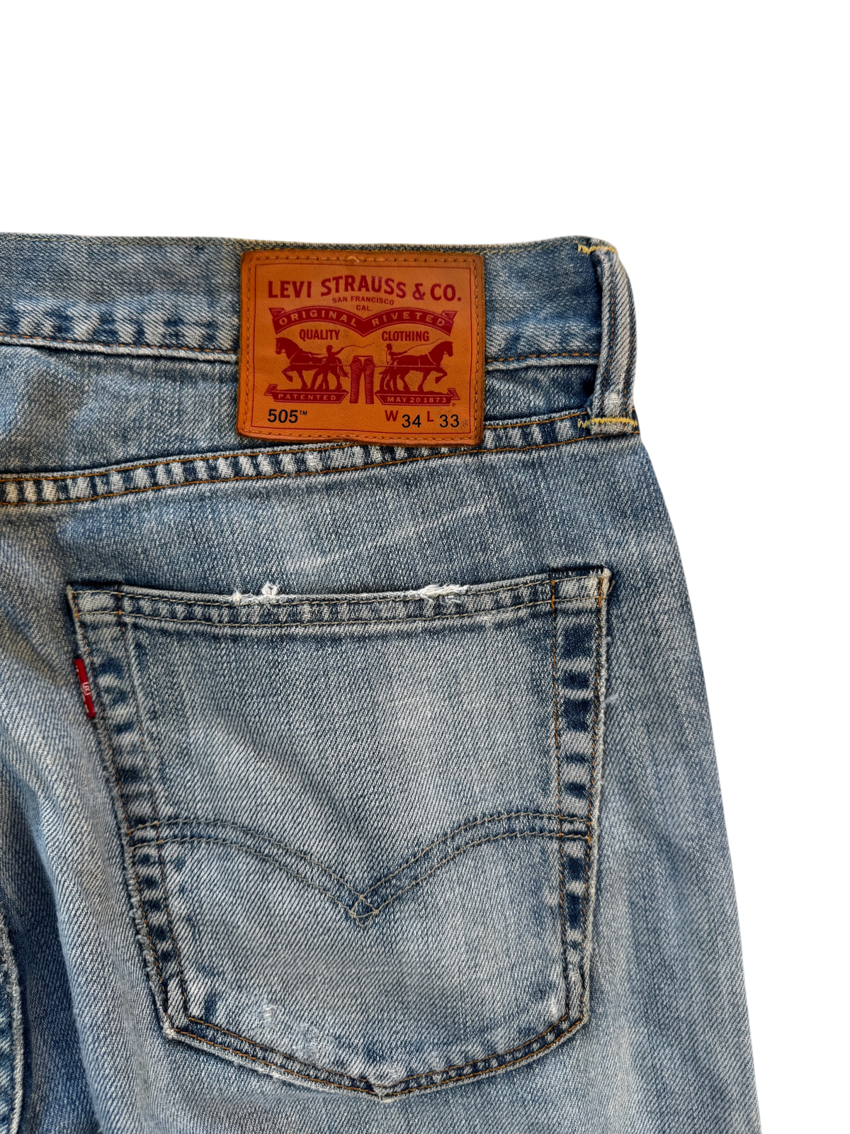 Levis 505 Selvedge Regular Straight W34 L33