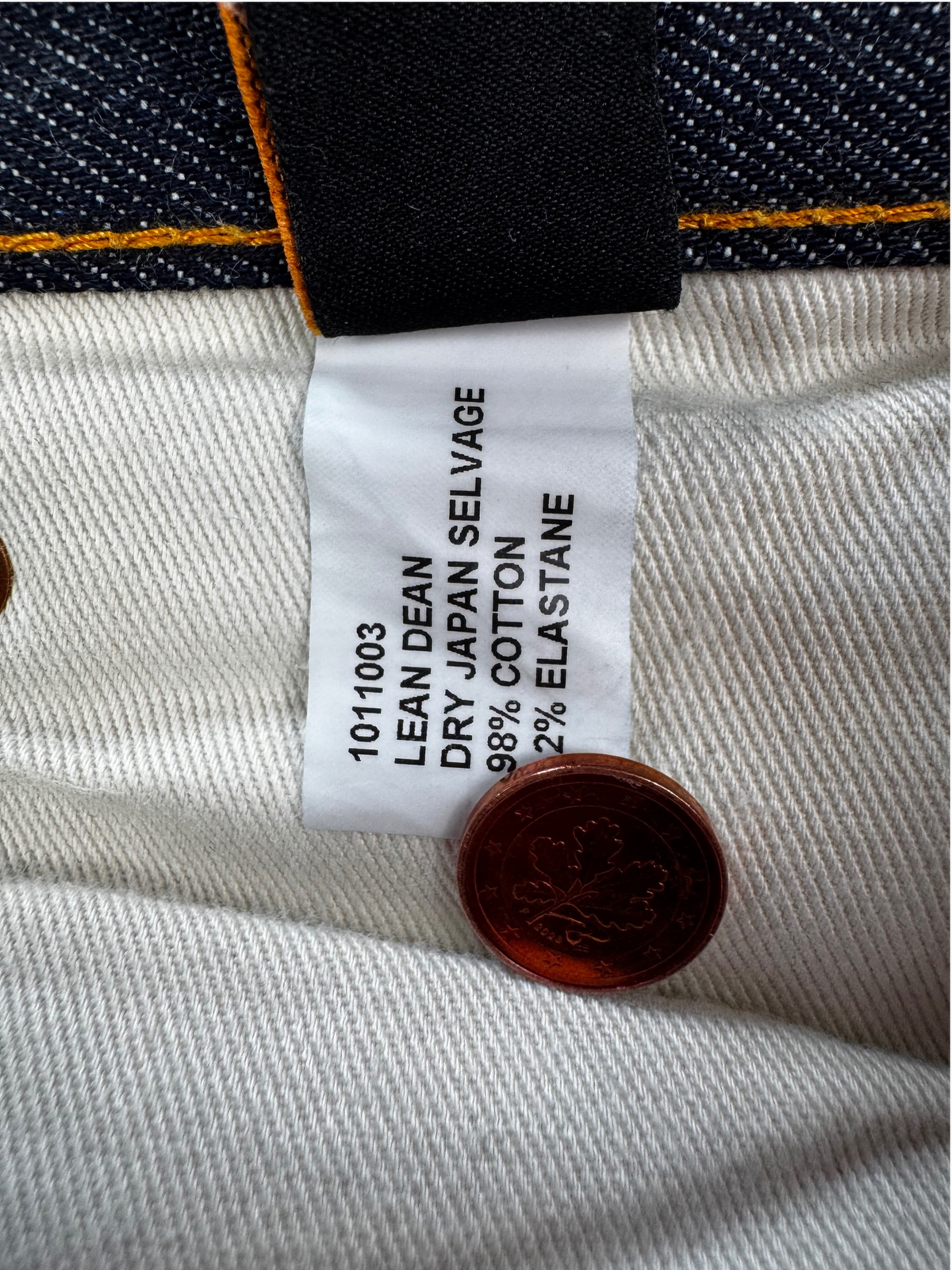 Nudie Jeans Lean Dean Selvedge Slim Tapered W30 L30