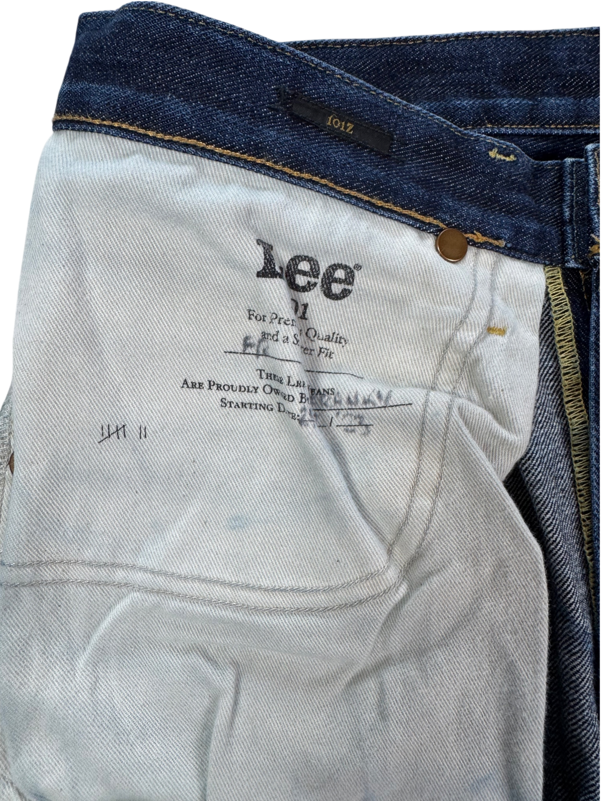 Lee 101z Selvedge Regular Straight W31 L32