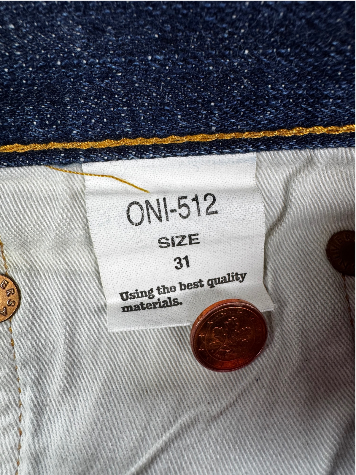 Oni Denim Oni-512 Selvedge Slim Tapered W31 L32