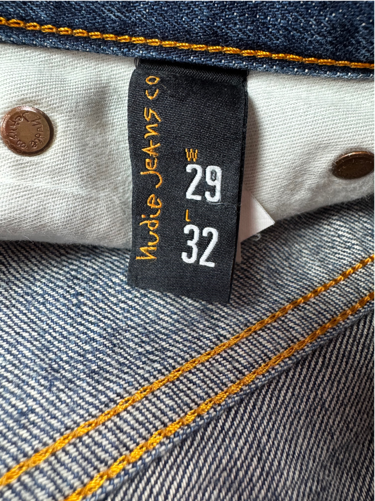 Nudie Jeans Grim Tim Selvedge Slim Straight W29 L32